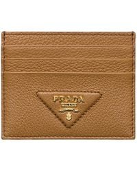Prada - Leather Card Holder - Lyst