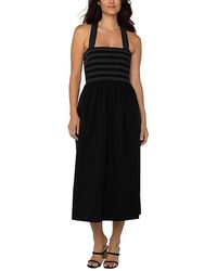 Liverpool Los Angeles - Smocked Midi Dress - Lyst