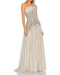 Mac Duggal - Beaded Embellished One Shoulder A Line Gown - Lyst