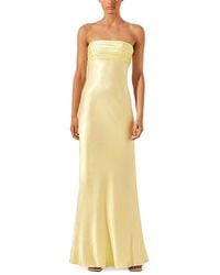 Shona Joy La Lune Strapless Knot Maxi Dress in White | Lyst