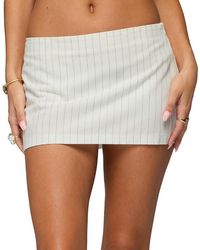 Edikted - Maeve Pinstripe Mini Skort - Lyst