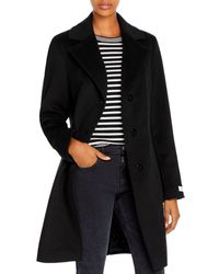 calvin klein grey wool coat