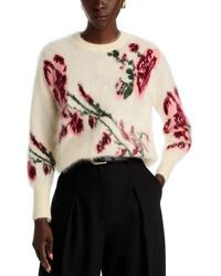 Tahari - The Roberta Cashmere Floral Sweater - Lyst