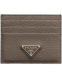 Prada - Leather Card Holder - Lyst