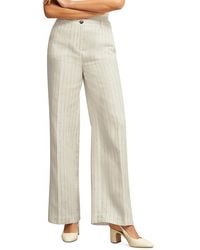 Hobbs - Groombridge Wide Leg Linen Trousers - Lyst