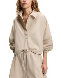 BOSS - Batefa Collared Top - Lyst