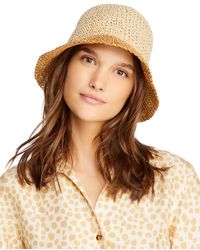 Aqua Brand Womens Straw Fedora Hat Black Stripy