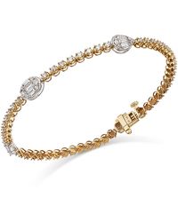 Bloomingdale's Fine Collection - Diamond Station Tennis Bracelet - Lyst