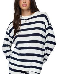 Edikted - Amaris Oversized Striped Knit Sweater - Lyst