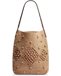 Gerard Darel - Josie Raffia & Leather Tote - Lyst
