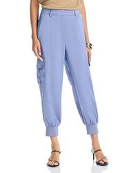 Aqua - Satin Jogger Pants - Lyst