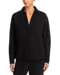 Frank & Eileen - Patrick Cotton Collared Sweatshirt - Lyst