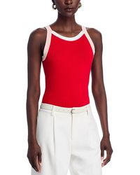 Tahari - Sleeveless Color Blocked Halter Top - Lyst