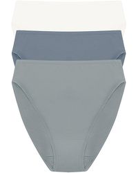 Natori - Bliss Bare High Cut Brief, Pack Of 3 - Lyst