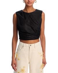 FRAME - The Mesh Twist Tank - Lyst