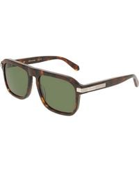 Ferragamo - Solid Square Sunglasses, 57Mm - Lyst