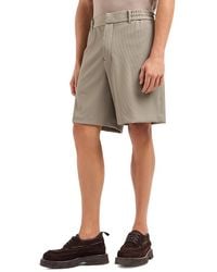Emporio Armani - Regular Fit Stretch Bermuda Shorts - Lyst