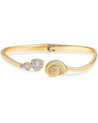 Ettika - Crystal Swirled Shell Cuff Bracelet - Lyst