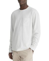Vince - Long Sleeve Crewneck Pocket Tee - Lyst