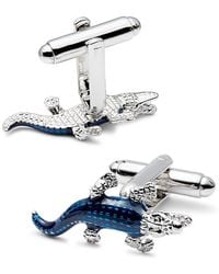 Link Up - Crocodile Cufflinks - Lyst