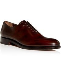 Ferragamo - Angiolo Leather Plain - Toe Oxfords - Lyst