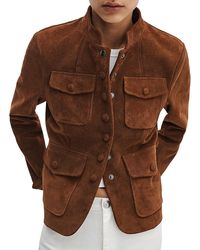 Rag & Bone - Mercer Suede Blazer - Lyst