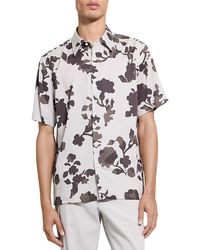 Theory - Irving Short Sleeve Button Down Shirt - Lyst