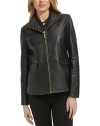 Cole Haan - Leather Jacket - Lyst