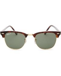 Ray-Ban - Polarized Classic Clubmaster Sunglasses, 51Mm - Lyst