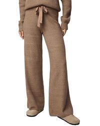 Splendid - Stassi Satin Tie Sweater Pants - Lyst