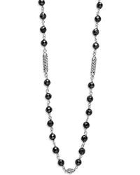 Lagos - Sterling Caviar Icon Ceramic Bead Link Statement Necklace, 16-18 - Lyst