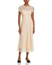 Wayf - Clarity Lace Short Sleeve Dress - Lyst