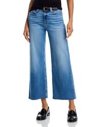 PAIGE - Anessa High Rise Wide Leg Ankle Jeans - Lyst