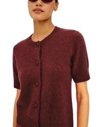 Rails - Roman Wool Short Sleeve Cardigan - Lyst