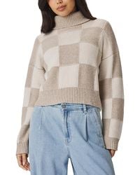 Splendid - Thea Cropped Turtleneck Sweater - Lyst