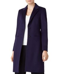 Hobbs Petite Tilda Wool Coat - Blue