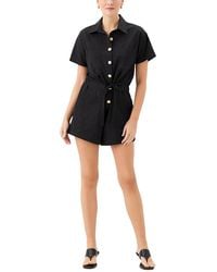 Fifteen Twenty - Daliah Short Sleeve Romper - Lyst