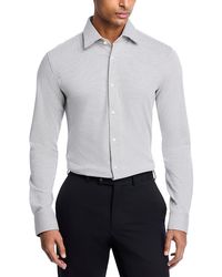 BOSS - Hank Slim Fit Button-Front Performance Shirt - Lyst