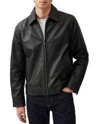 Rodd & Gunn - Haymarket Zip Front Leather Jacket - Lyst