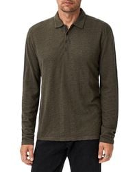 John Varvatos - Jalen Jacquard Long Sleeve Polo Shirt - Lyst