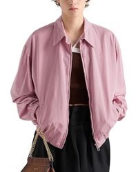 Prada - Old Gabardine Blouson Jacket - Lyst
