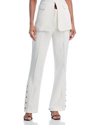 Aqua - Side Button Pants - Lyst