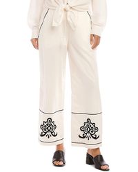 Karen Kane - Embroidered Drawstring Pants - Lyst