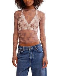 Free People - Two Tone Lady Lux Top - Lyst
