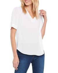 NYDJ - Charming Oversized V-Neck Top - Lyst