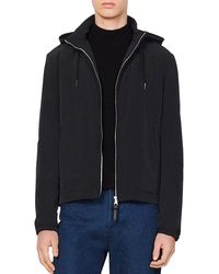 Sandro - Hooded Zip-Front Tech Jacket - Lyst