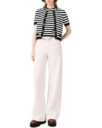 Maje - Crochet Cropped Cardigan - Lyst