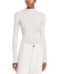 A.L.C. - A. L.C. Hugh Mock Neck Long Sleeve Top - Lyst