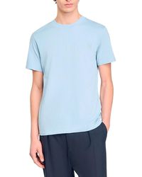 Sandro - Crewneck Logo Tee - Lyst