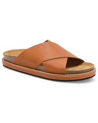 Free People - Sidelines Crossover Slide Sandals - Lyst